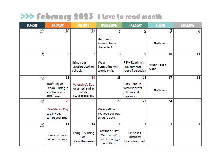 February I Love to Read Month Activities